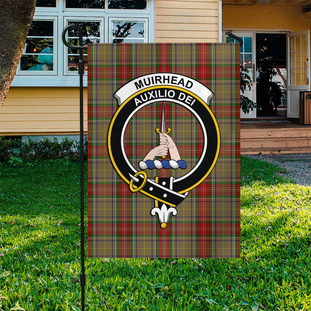 Muirhead Old Tartan Flag with Family Crest - Tartan Vibes Clothing