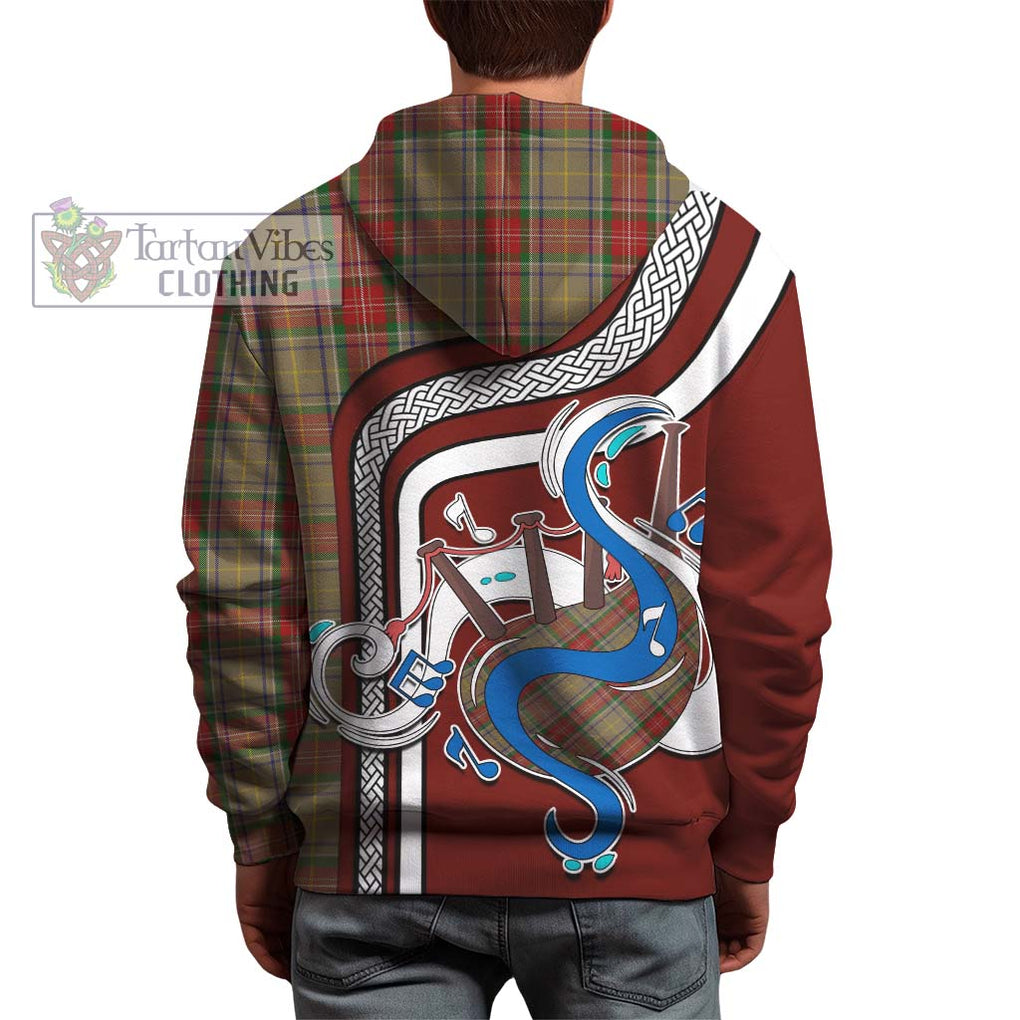 Muirhead Old Tartan Hoodie with Epic Bagpipe Style - Tartanvibesclothing Shop