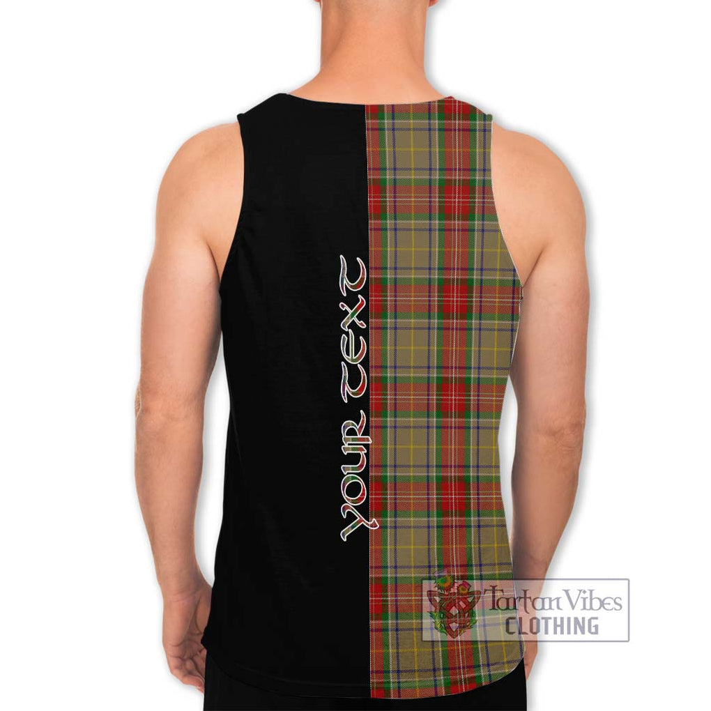 Muirhead Old Tartan Men's Tank Top with Family Crest and Half Of Me Style - Tartanvibesclothing Shop