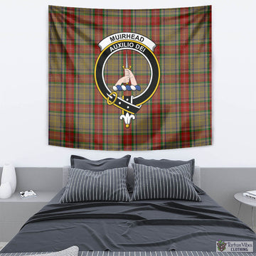 Muirhead Old Tartan Tapestry Wall Hanging and Home Decor for Room with Family Crest