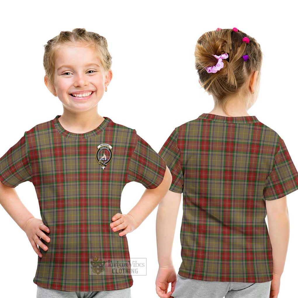 Muirhead Old Tartan Kid T-Shirt with Family Crest - Tartanvibesclothing Shop