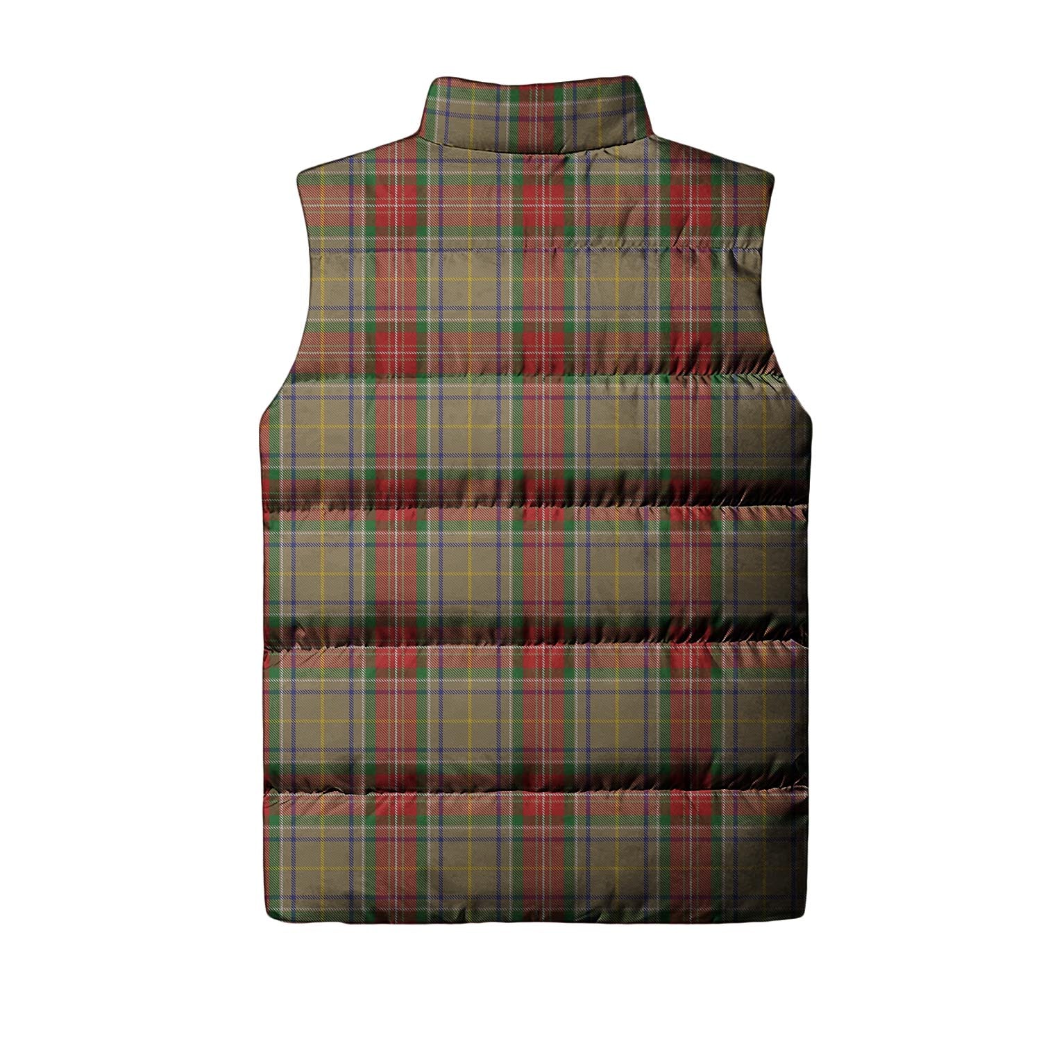 Muirhead Old Tartan Sleeveless Puffer Jacket with Family Crest - Tartanvibesclothing