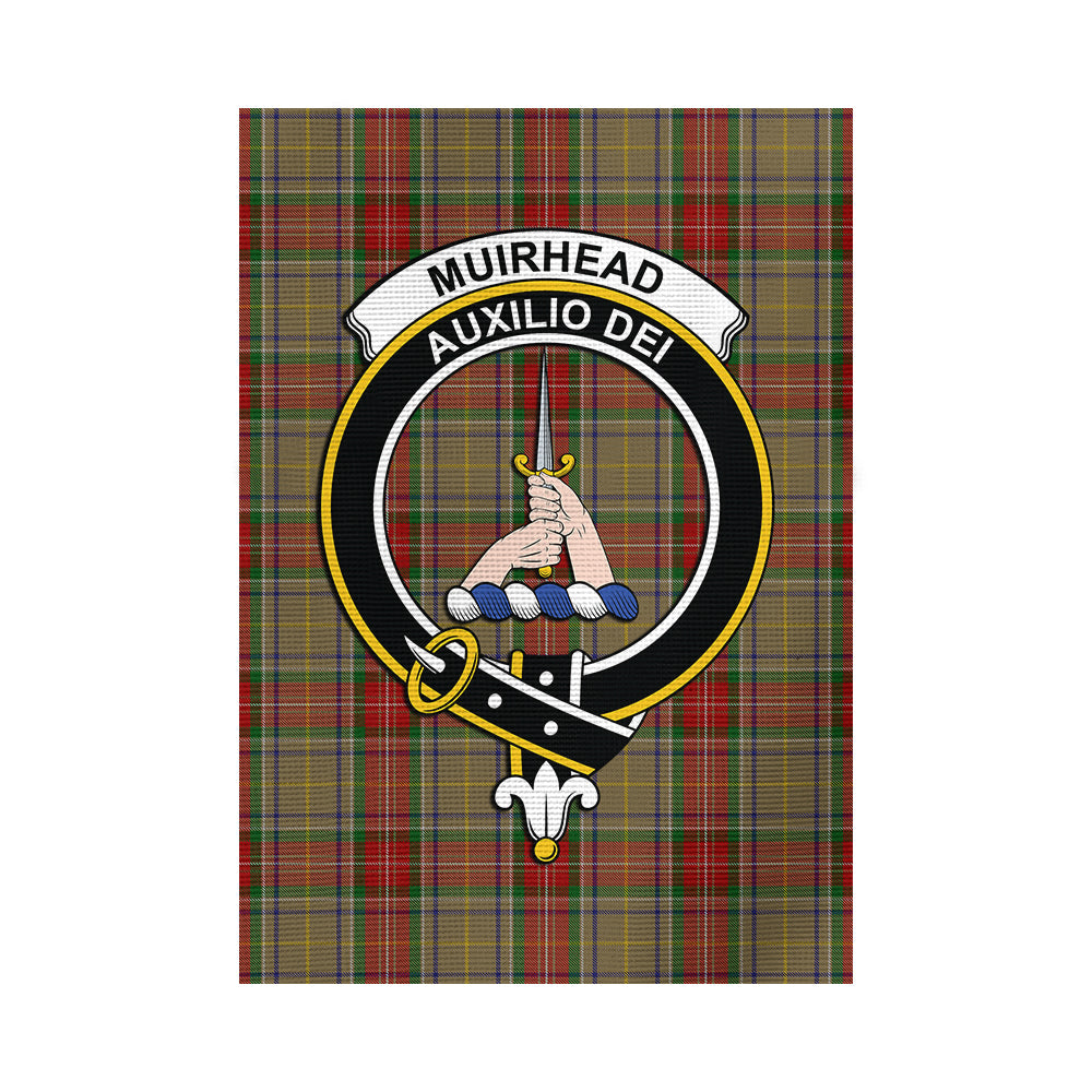 Muirhead Old Tartan Flag with Family Crest - Tartan Vibes Clothing