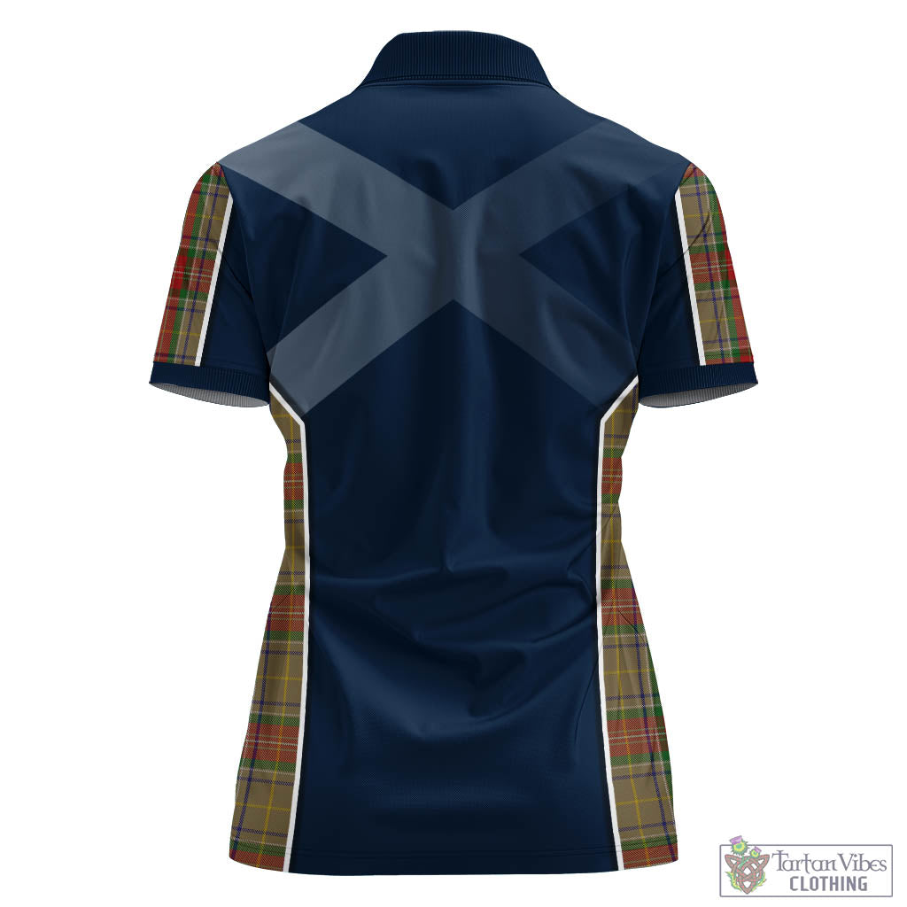 Tartan Vibes Clothing Muirhead Old Tartan Women's Polo Shirt with Family Crest and Lion Rampant Vibes Sport Style