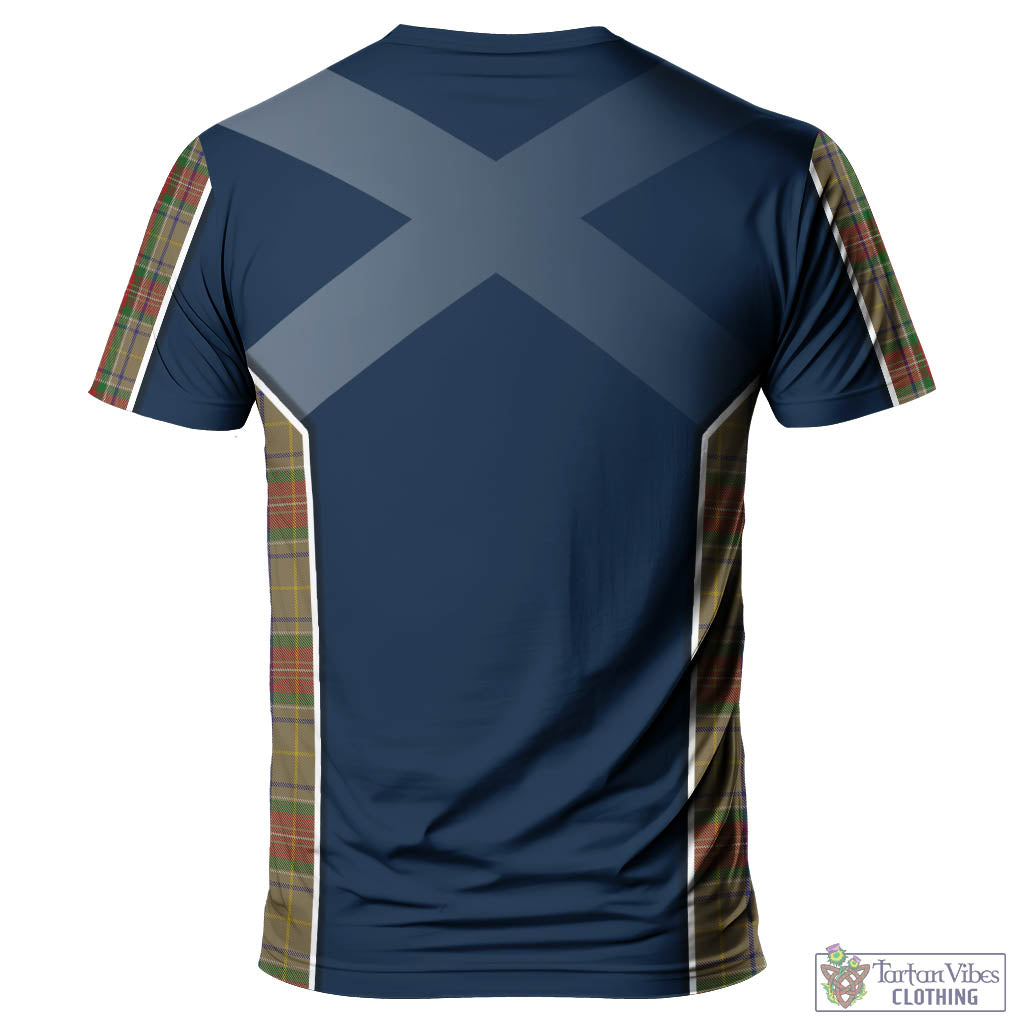 Tartan Vibes Clothing Muirhead Old Tartan T-Shirt with Family Crest and Scottish Thistle Vibes Sport Style