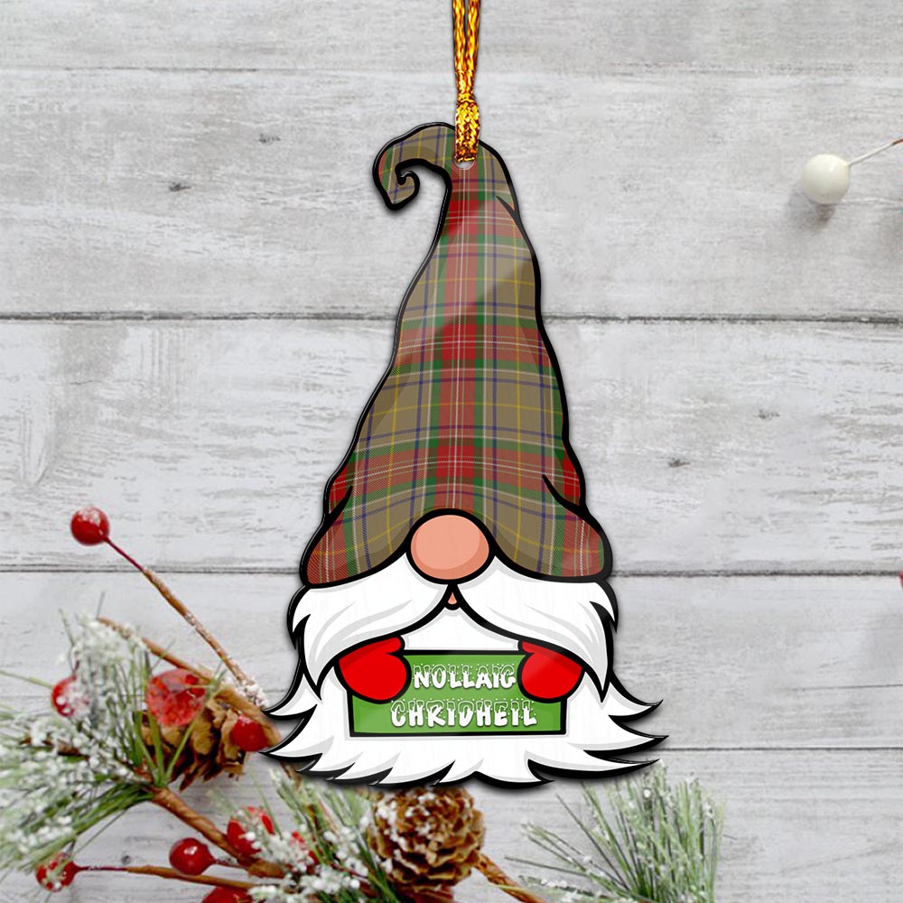 Muirhead Old Gnome Christmas Ornament with His Tartan Christmas Hat - Tartanvibesclothing