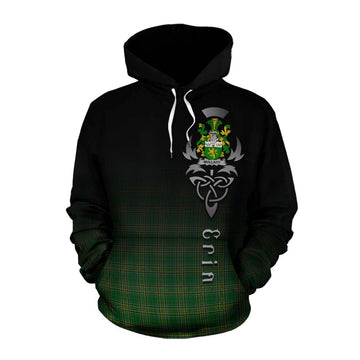 Mullady Irish Clan Cotton Hoodie with Coat of Arms Erin Go Bragh Celtic Inspired Pullover Hoodie XS - Tartan Vibes Clothing