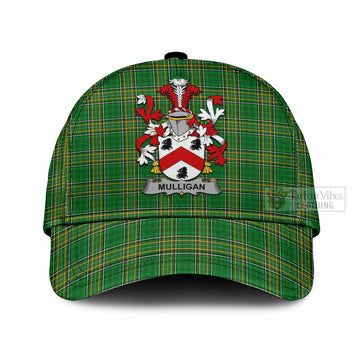 Mulligan Irish Clan Tartan Classic Cap with Coat of Arms