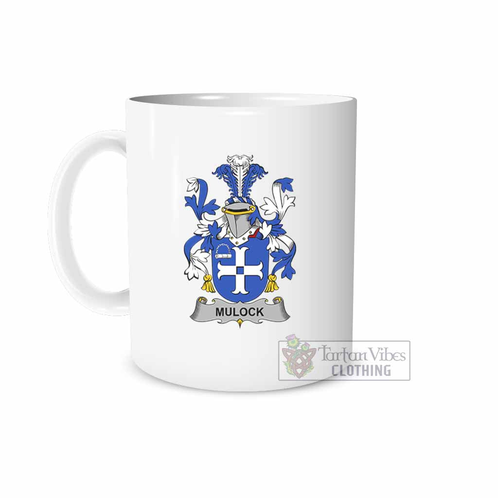 Mulock Irish Clan Coat of Arms Ceramic Mug White - 2D-tartanvibesclothing