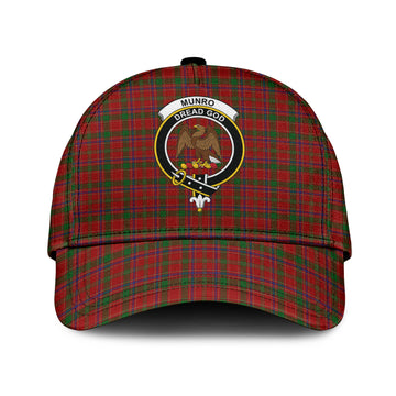 Munro (Monroe) Tartan Classic Cap with Family Crest