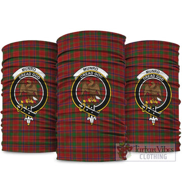 Munro (Monroe) Tartan Neck Gaiters, Tartan Bandanas, Tartan Head Band with Family Crest