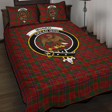 Munro (Monroe) Tartan Quilt Bed Set with Family Crest