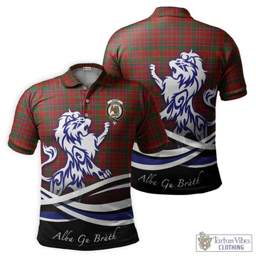 Munro (Monroe) Tartan Polo Shirt with Alba Gu Brath Regal Lion Emblem