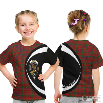 Munro (Monroe) Tartan Kid T-Shirt with Family Crest Circle Style