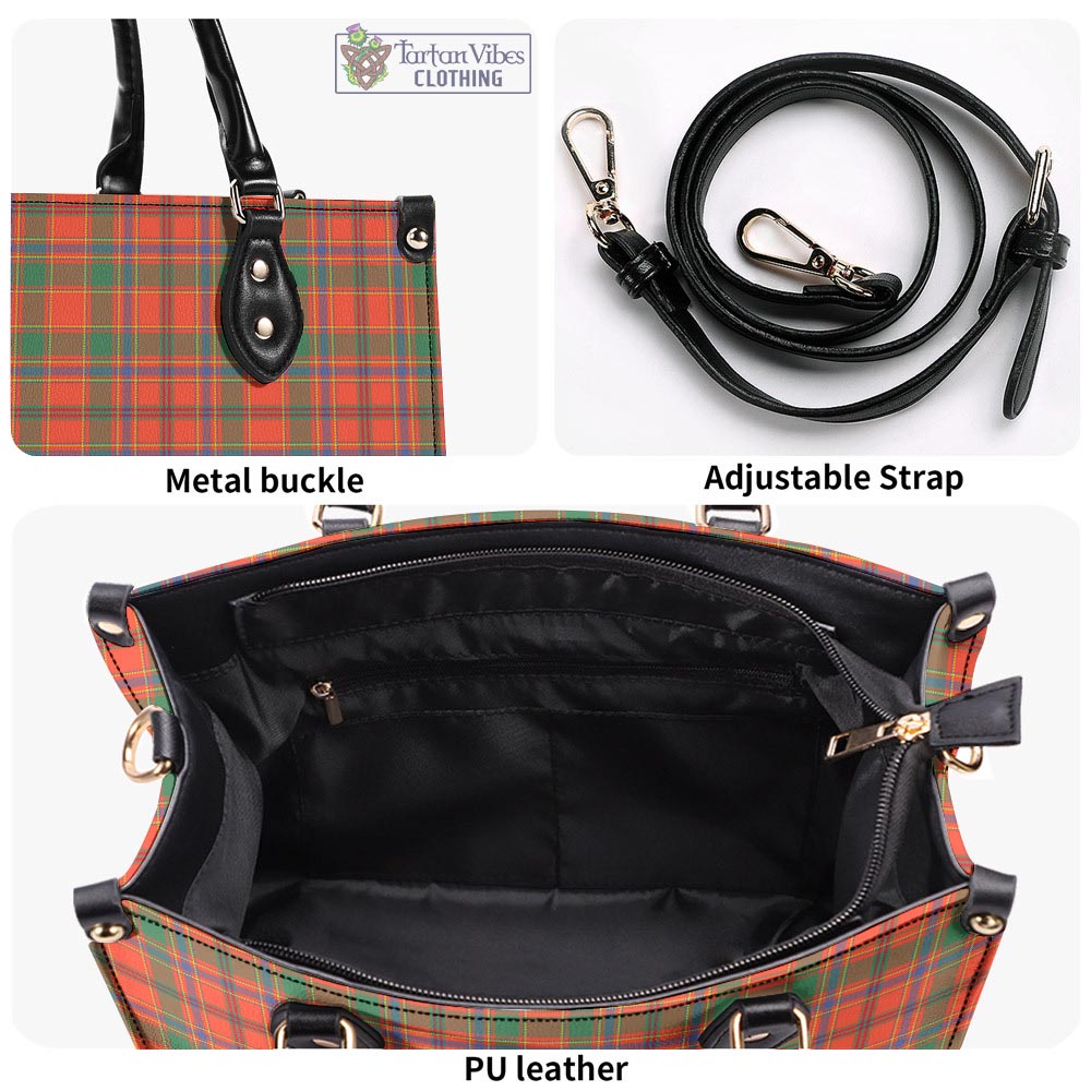 Tartan Vibes Clothing Munro Ancient Tartan Luxury Leather Handbags