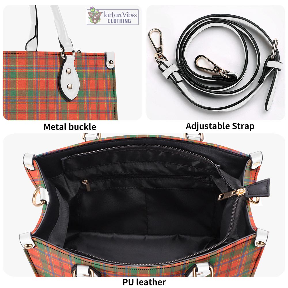 Tartan Vibes Clothing Munro Ancient Tartan Luxury Leather Handbags