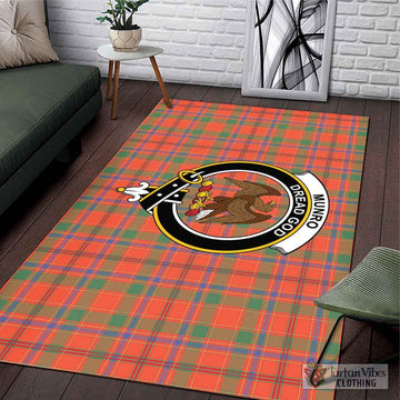 Munro Ancient Tartan Area Rug with Family Crest