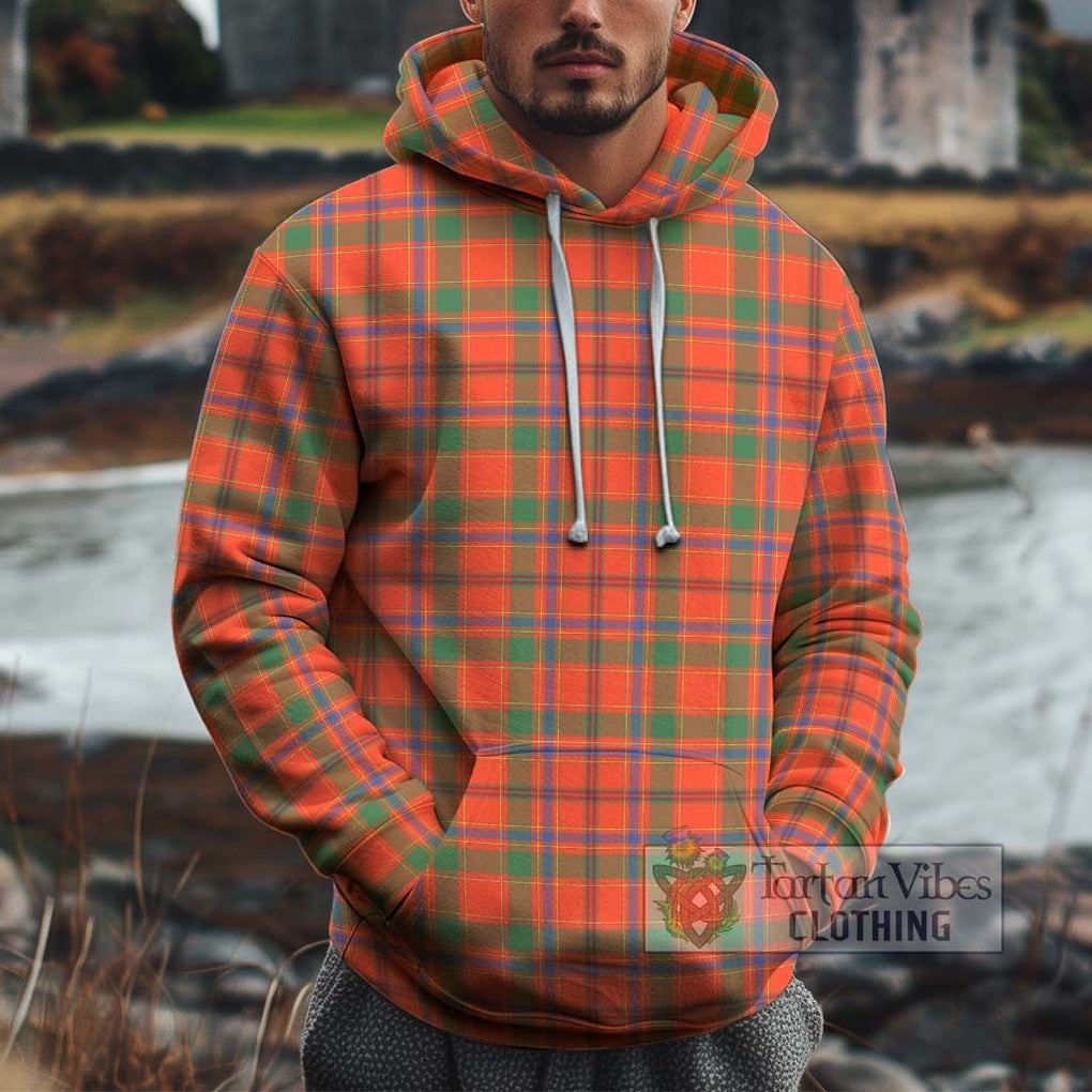 Munro Ancient Tartan Cotton Hoodie Pullover Hoodie XS - Tartan Vibes Clothing