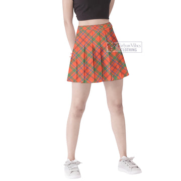 Munro Ancient Tartan Women's Plated Mini Skirt