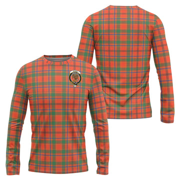 Munro Ancient Tartan Long Sleeve T-Shirt with Family Crest