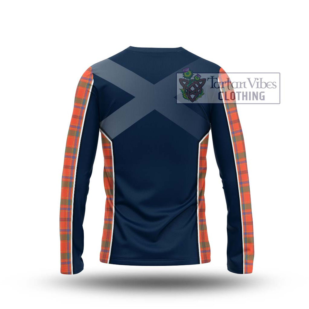 Munro Ancient Tartan Long Sleeve T-Shirt with Family Crest and Lion Rampant Vibes Sport Style - Tartan Vibes Clothing