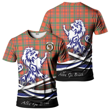 Munro Ancient Tartan T-Shirt with Alba Gu Brath Regal Lion Emblem