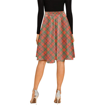 Munro Ancient Tartan Melete Pleated Midi Skirt