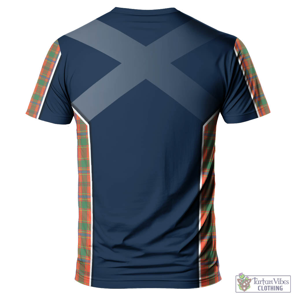 Tartan Vibes Clothing Munro Ancient Tartan T-Shirt with Family Crest and Lion Rampant Vibes Sport Style