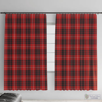 Munro Black and Red Tartan Window Curtain