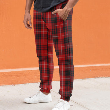 Munro Black and Red Tartan Joggers Pants