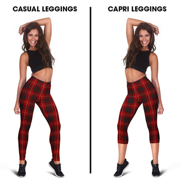 Munro Black and Red Tartan Womens Leggings