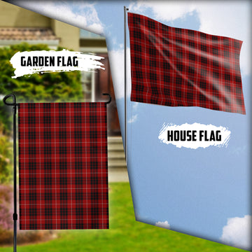 Munro Black and Red Tartan Flag