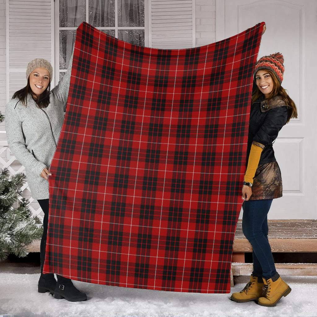 Munro Black and Red Tartan Blanket - Tartan Vibes Clothing