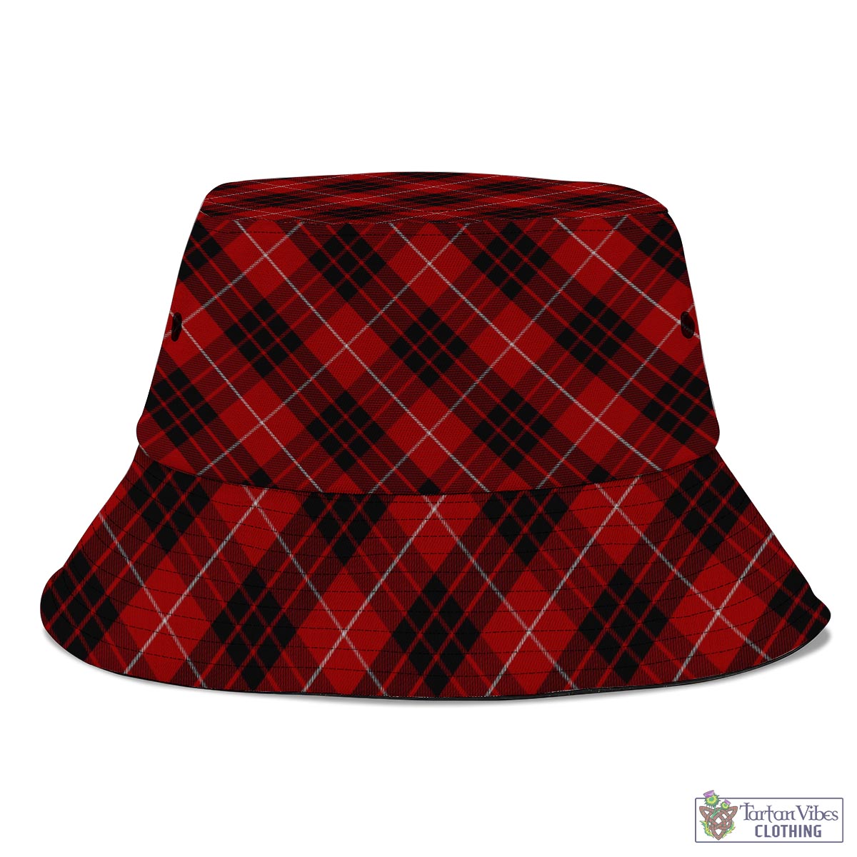 Tartan Vibes Clothing Munro Black and Red Tartan Bucket Hat