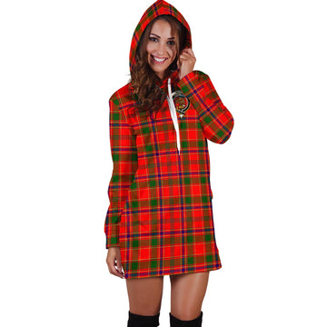 Munro Modern Tartan Hoodie Dress with Family Crest