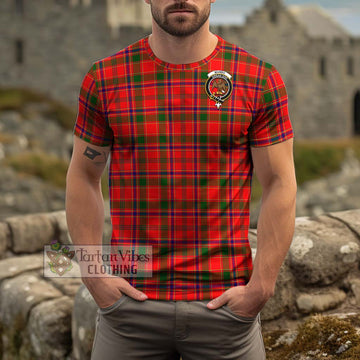 Munro Modern Tartan Cotton T-Shirt with Family Crest