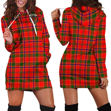 Munro Modern Tartan Hoodie Dress with Family Crest