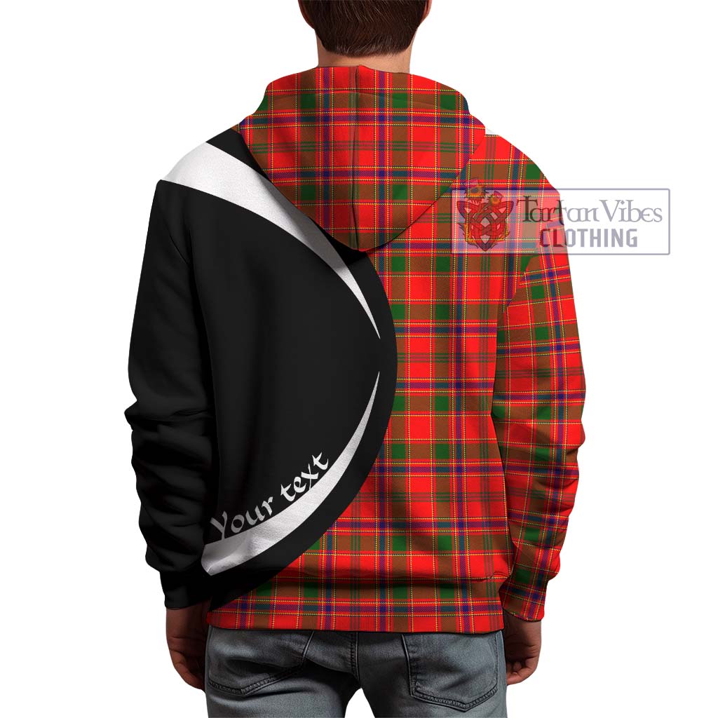 Tartan Vibes Clothing Munro Modern Tartan Hoodie with Family Crest Circle Style