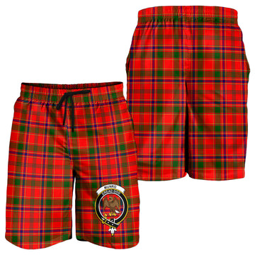 Munro Modern Tartan Mens Shorts with Family Crest