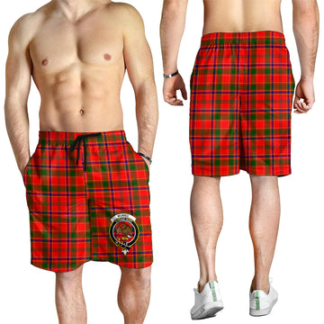 Munro Modern Tartan Mens Shorts with Family Crest