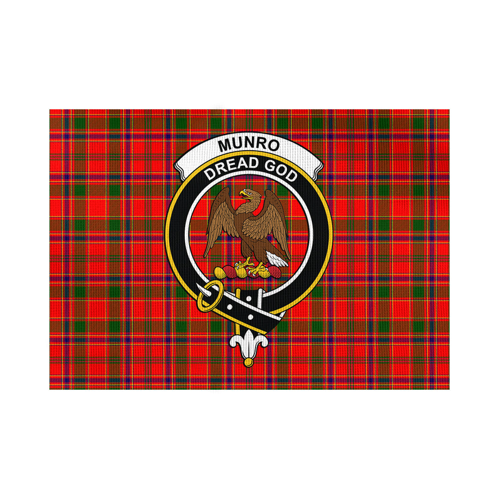 Munro Modern Tartan Flag with Family Crest - Tartan Vibes Clothing