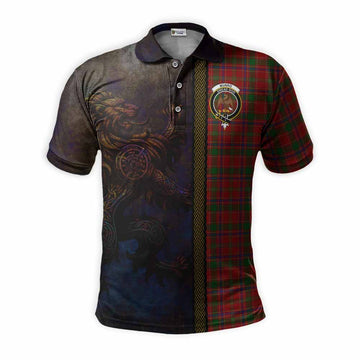 Munro (Monroe) Tartan Family Crest Polo Shirt Alba Gu Brath Be Brave Lion Ancient Style