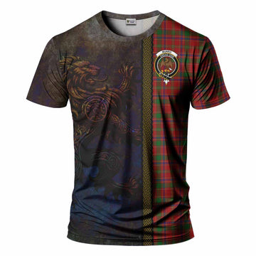 Munro (Monroe) Tartan Family Crest T-Shirt Alba Gu Brath Be Brave Lion Ancient Style