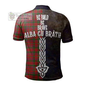 Munro (Monroe) Tartan Family Crest Polo Shirt Alba Gu Brath Be Brave Lion Ancient Style