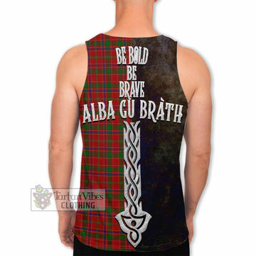 Munro (Monroe) Tartan Family Crest Men's Tank Top Alba Gu Brath Be Brave Lion Ancient Style