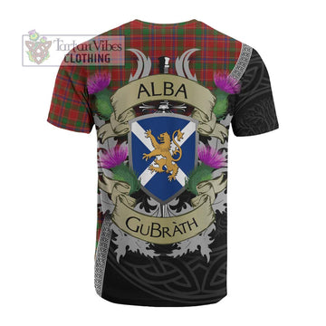 Munro (Monroe) Tartan Family Crest Cotton T-shirt Lion Rampant Royal Thistle Shield Celtic Inspired