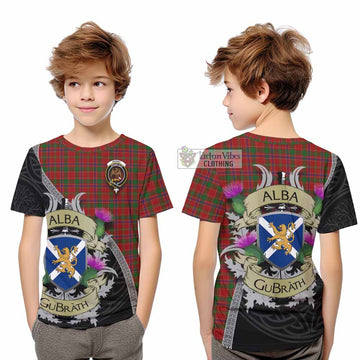 Munro (Monroe) Tartan Family Crest Kid T-Shirt Lion Rampant Royal Thistle Shield Celtic Inspired