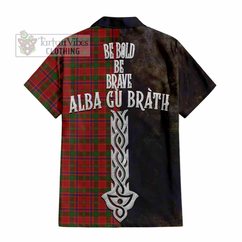 Munro (Monroe) Tartan Family Crest Hawaiian Shirt Alba Gu Brath Be Brave Lion Ancient Style - Tartan Vibes Clothing