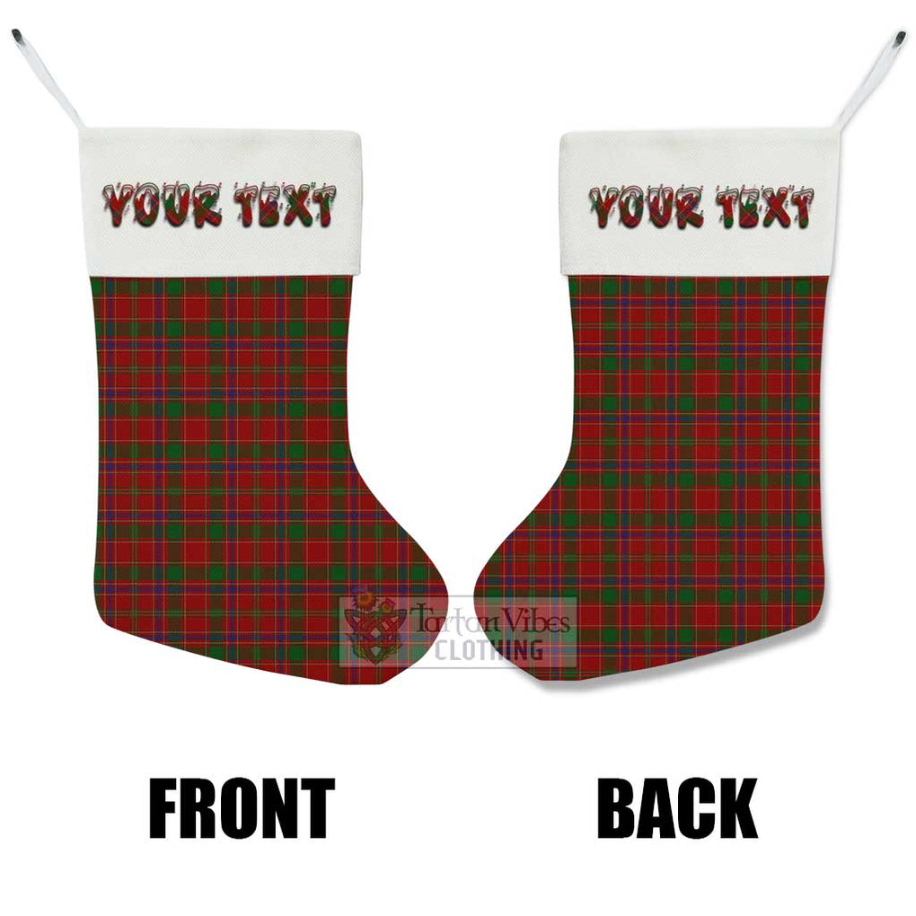 Tartan Vibes Clothing Munro (Monroe) Tartan Christmas Stocking with Personalized Text