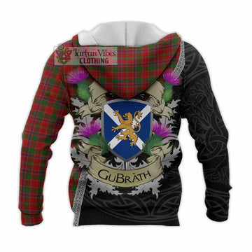 Munro (Monroe) Tartan Family Crest Knitted Hoodie Lion Rampant Royal Thistle Shield Celtic Inspired